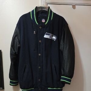 NFL Black and Green Bomber Jacket